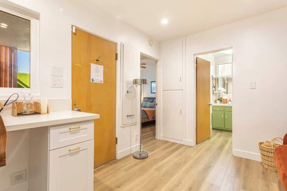A mini-split included in this bedroom to provide heat & A/C for your comfort.