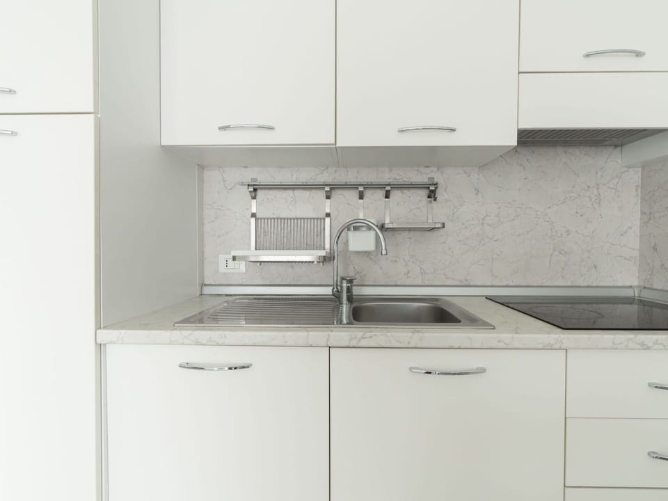 Kitchen Sink, Cabinetry, Sink, Property, Kitchen Appliance, Countertop, Tap, Kitchen Stove, Home Appliance, Interior Design
