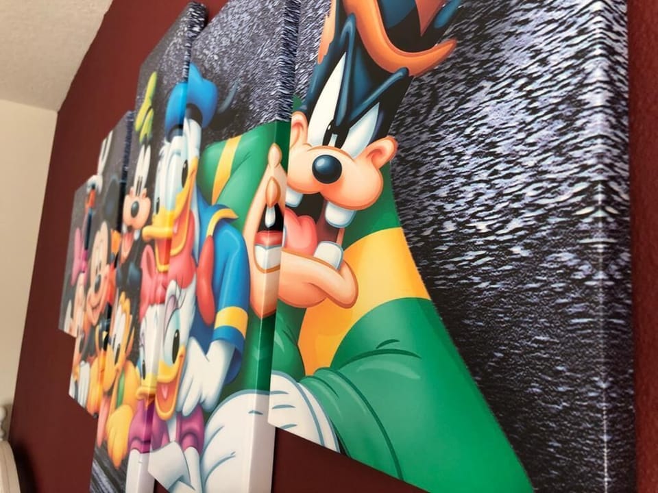 Disney decoration on the wall