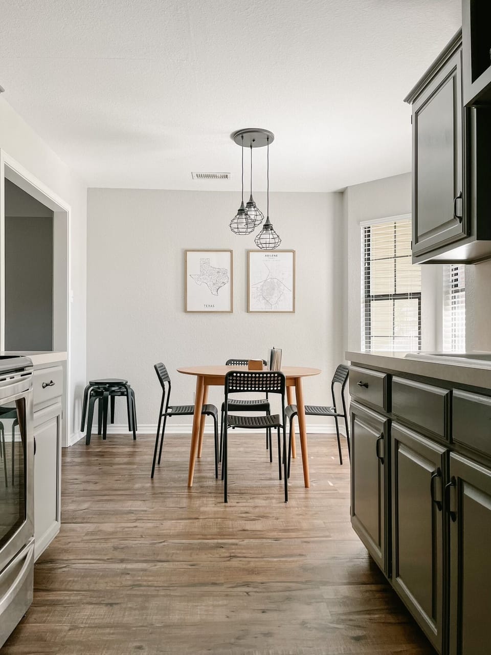 Enjoy a meal in our cozy in-kitchen dining space!