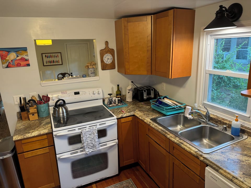 Kitchen looking into the dining room