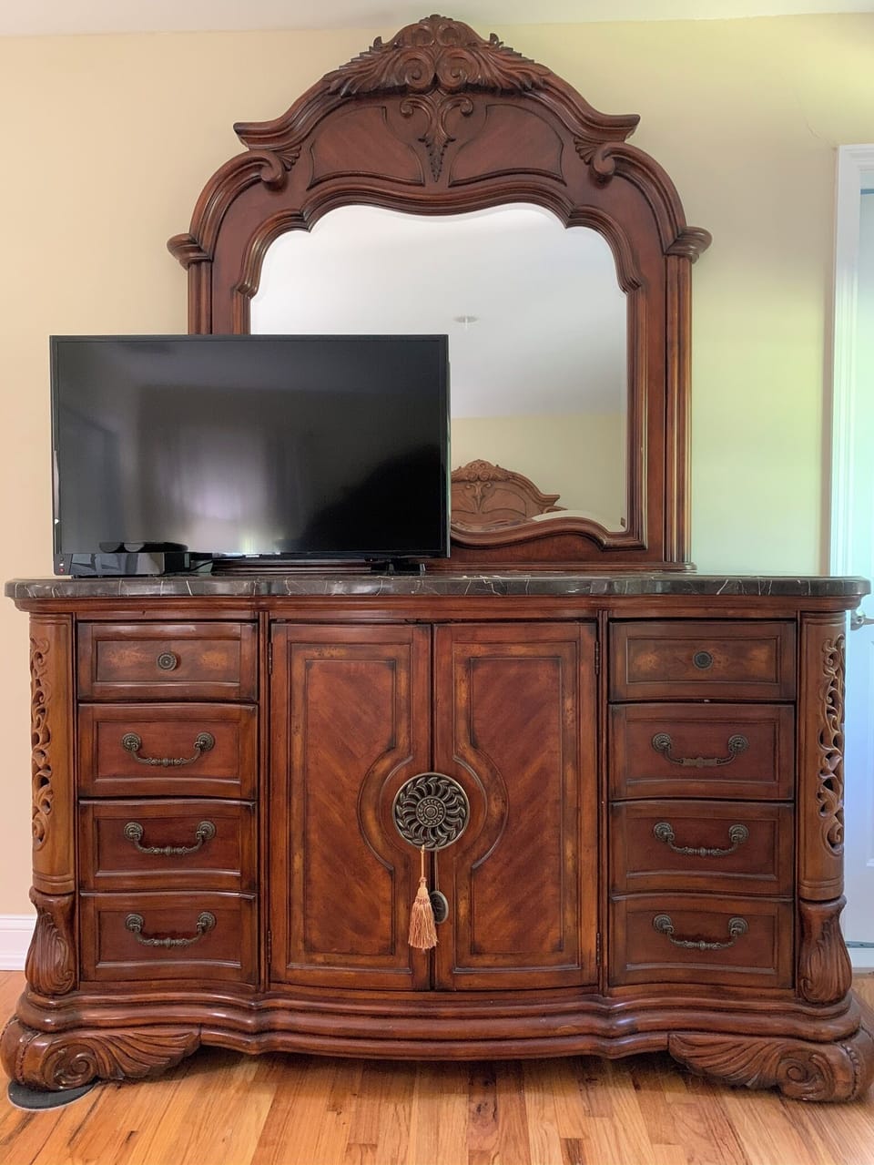 Master bedroom dresser and TV