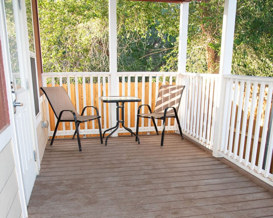 Patio seating area