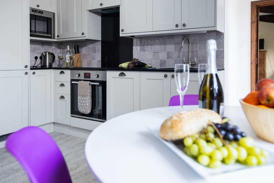 Lavender cottage kitchen large larder fridge/ freezer