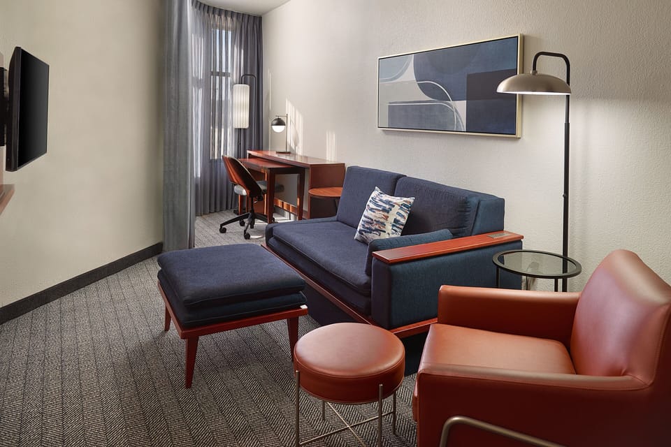 Suite, 1 Bedroom | Living area | 32-inch Smart TV with premium channels, TV, Netflix
