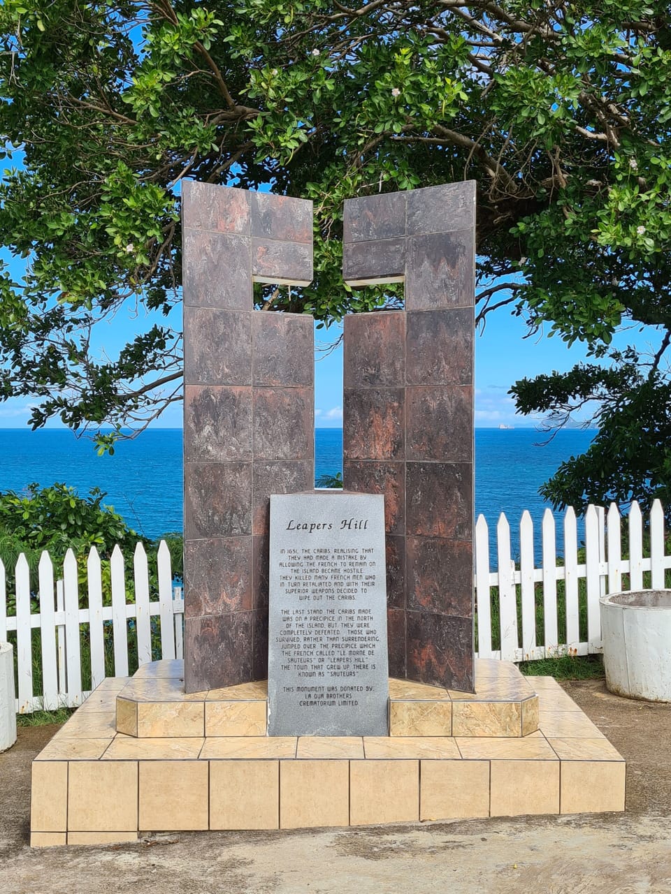 memorial at Leapers Hill 10 minutes away from us