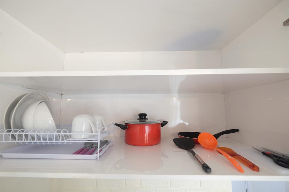 Apartment, Non Smoking, Kitchenette | Private kitchen | Fridge, stovetop, dishwasher, electric kettle