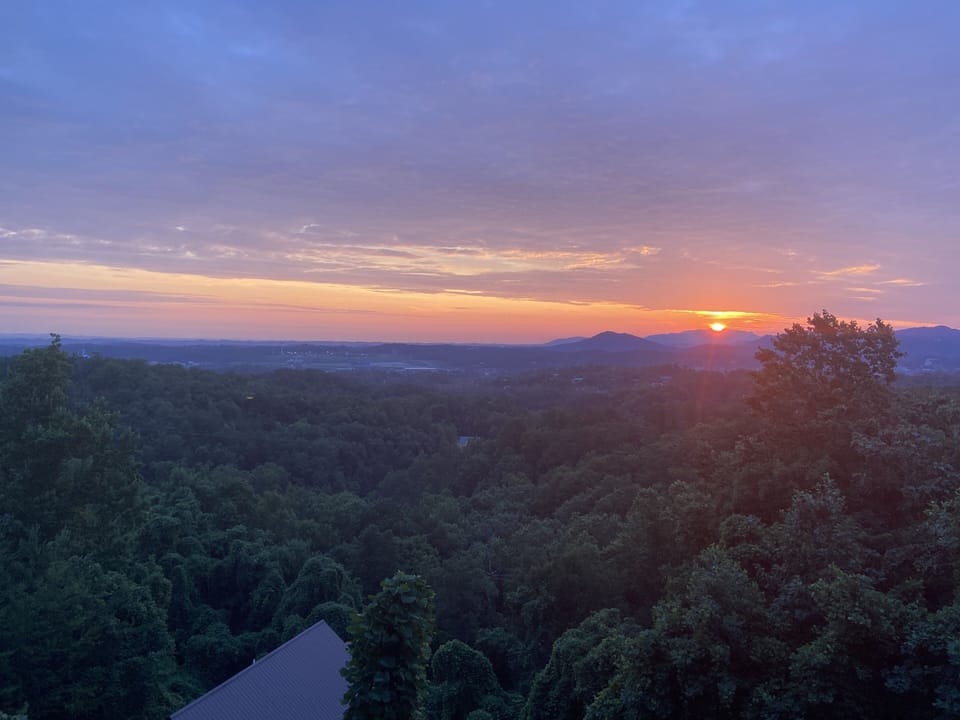 Watch the glorious sunrise from your deck (or even the bed)!