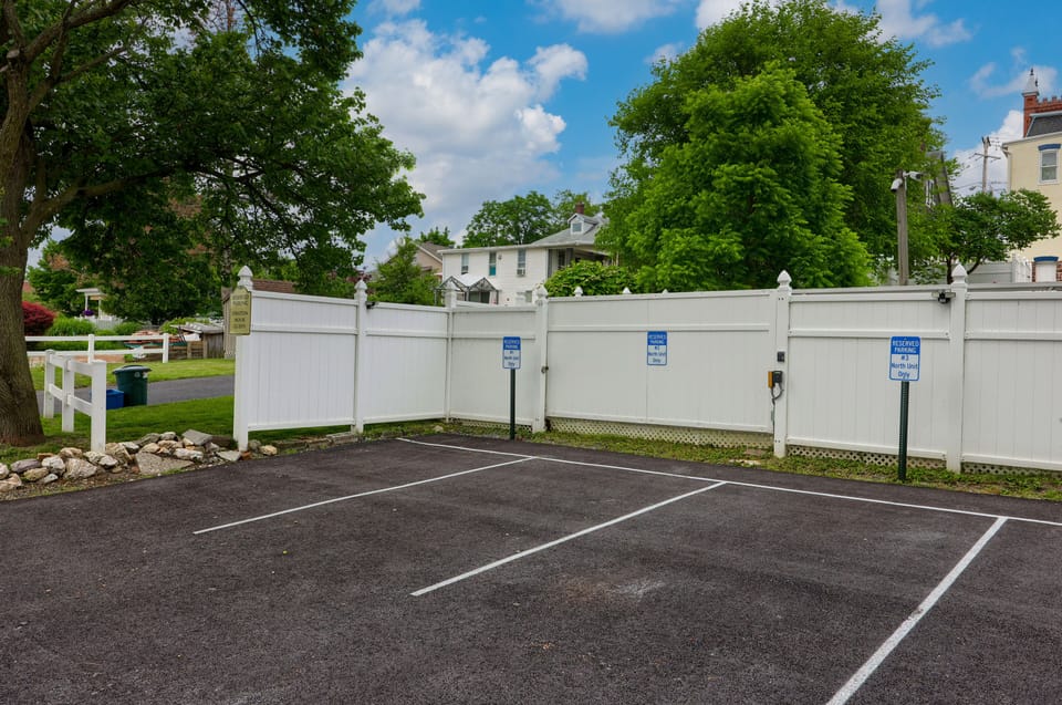Your rental includes 3 parking spaces in the rear of the property