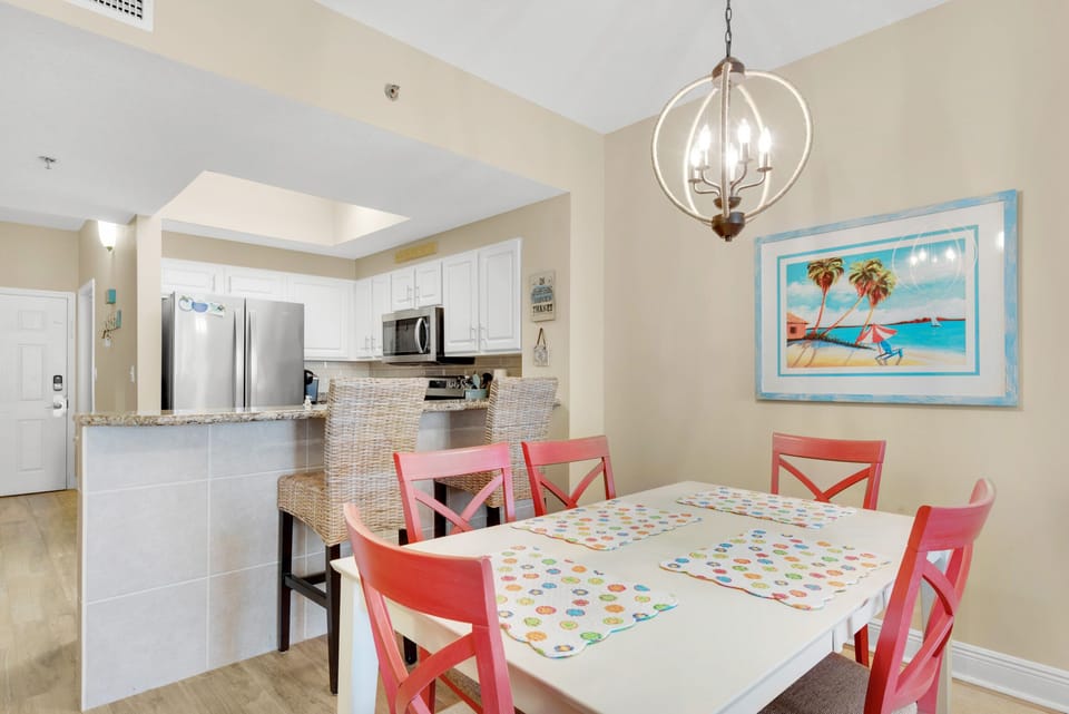 Dining room table plus eat-in bar