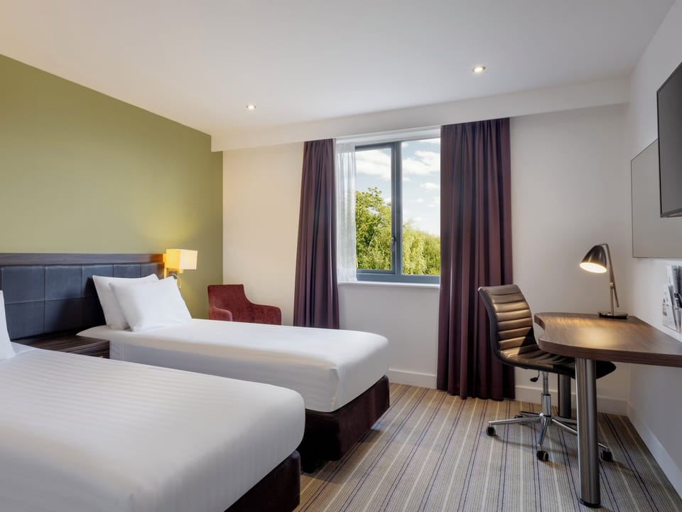 Standard Room, 2 Twin Beds | In-room safe, desk, blackout drapes, iron/ironing board