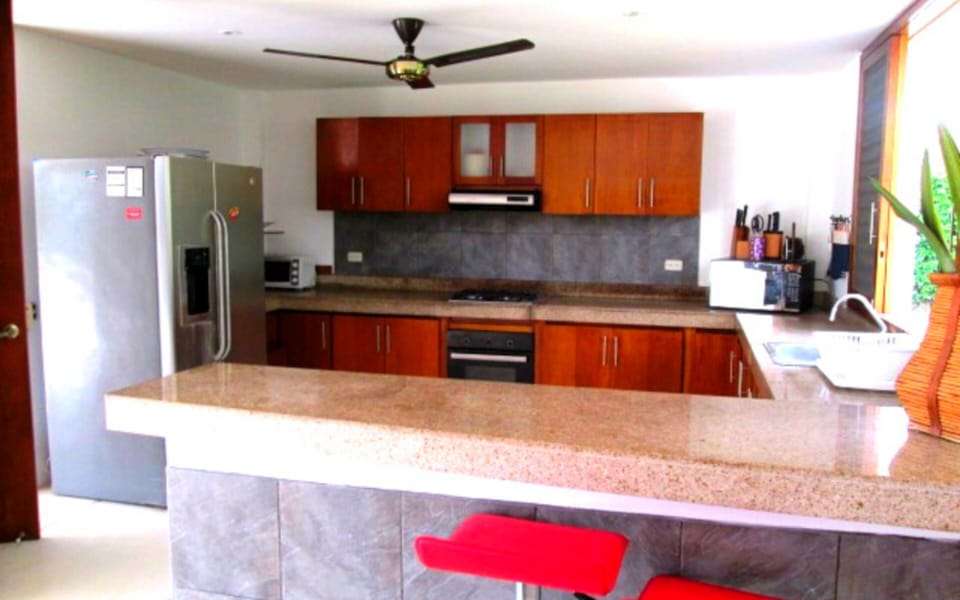 Basic House | Private kitchen | Fridge, oven