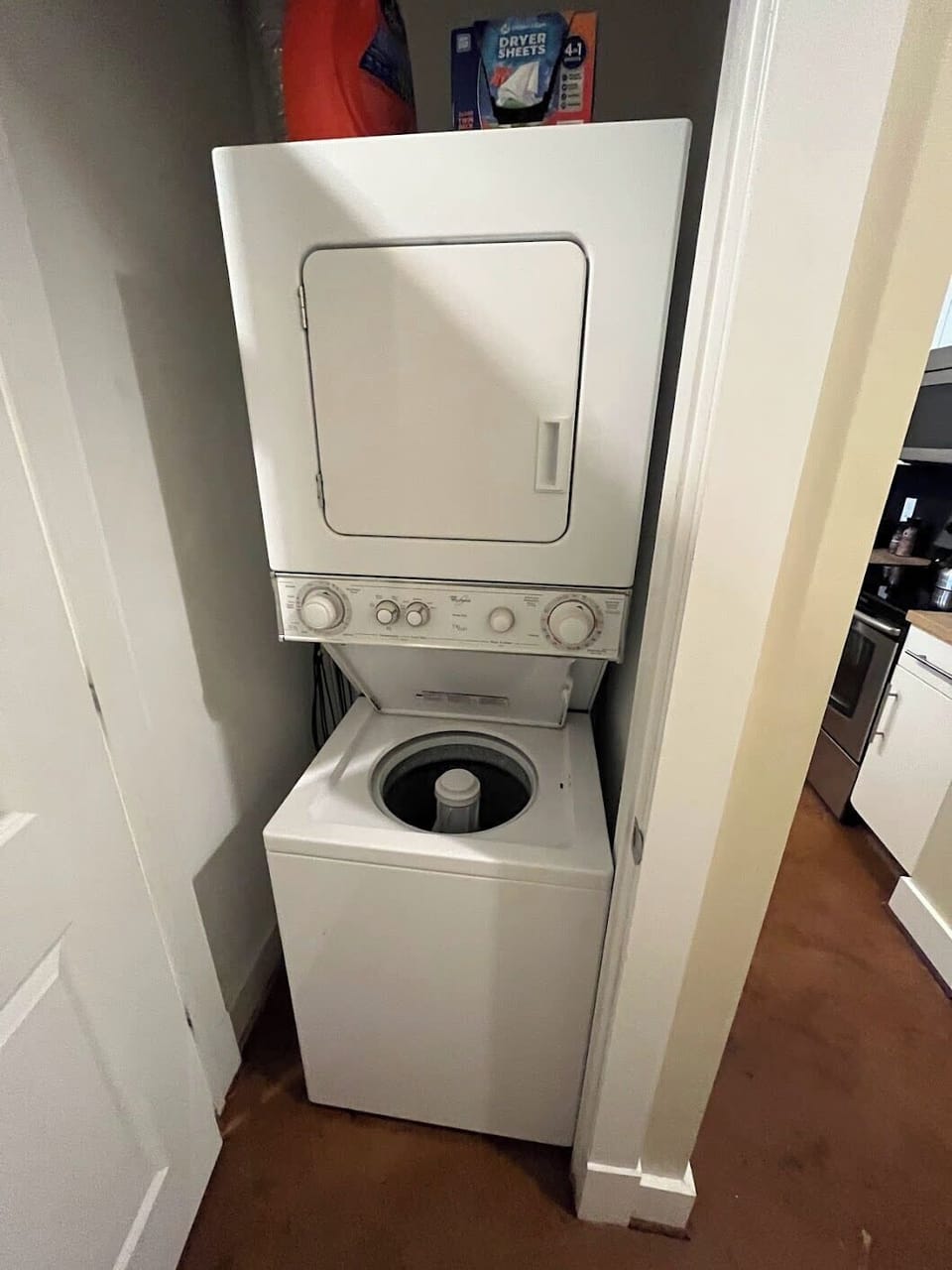 Enjoy the convenience of having a washer and dryer right in your unit