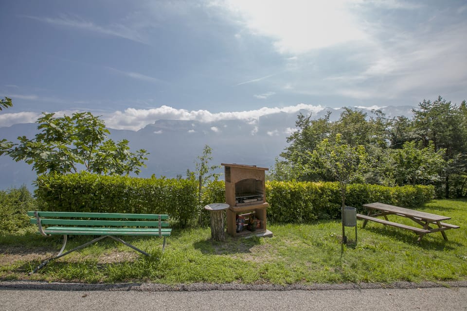 The barbecue area for common use