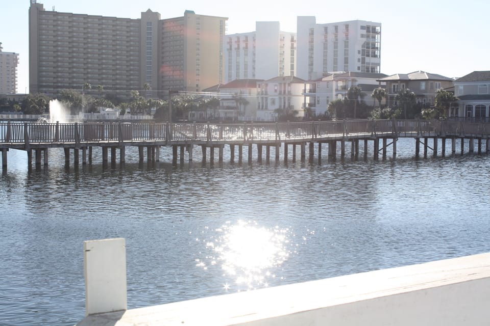 view off the gazebo on North side of Lake