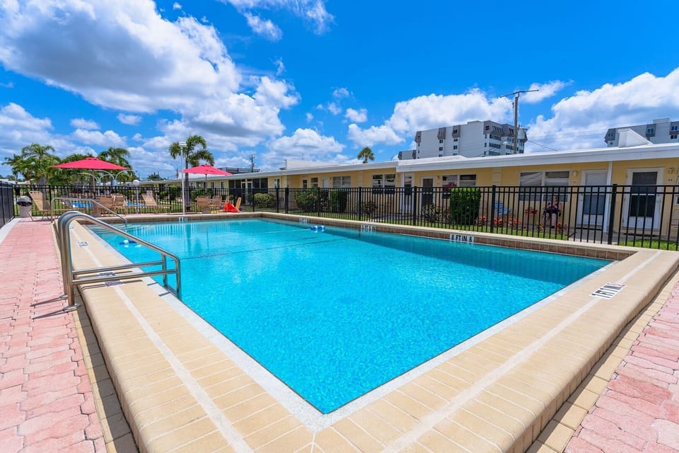 Heated Pool is right outside condo entrance.