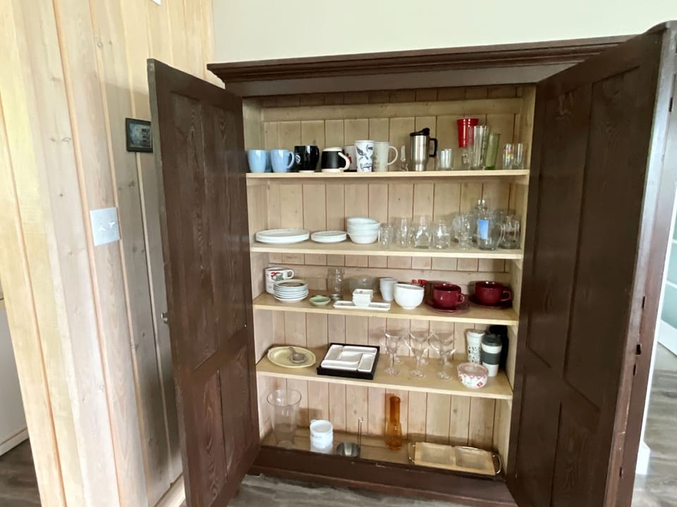 Pantry with good variety of disches