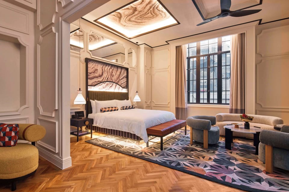 Premium bedding, down comforters, pillowtop beds, minibar