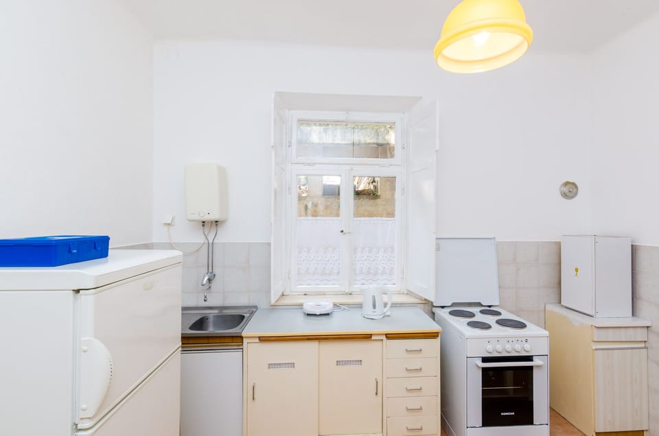 Apartment (Two Bedroom Apartment with Terrace) | Private kitchenette | Fridge, electric kettle, cookware/dishes/utensils