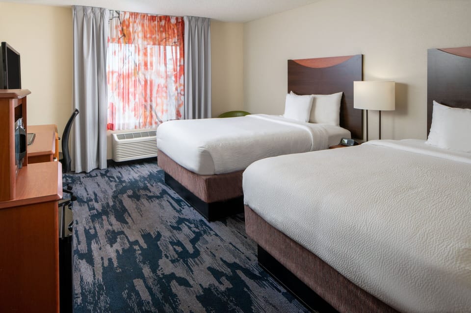 Room, 2 Double Beds | Premium bedding, in-room safe, desk, iron/ironing board