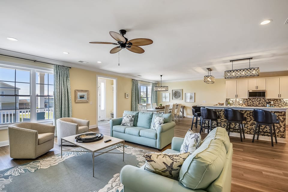 The magnificent windows allow the sun to shine into most rooms!