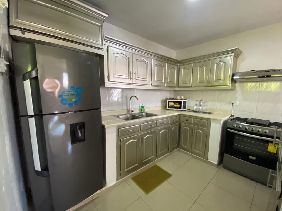Apartment, 4 Bedrooms, Balcony, City View | Private kitchen | Stovetop, coffee/tea maker, dining tables