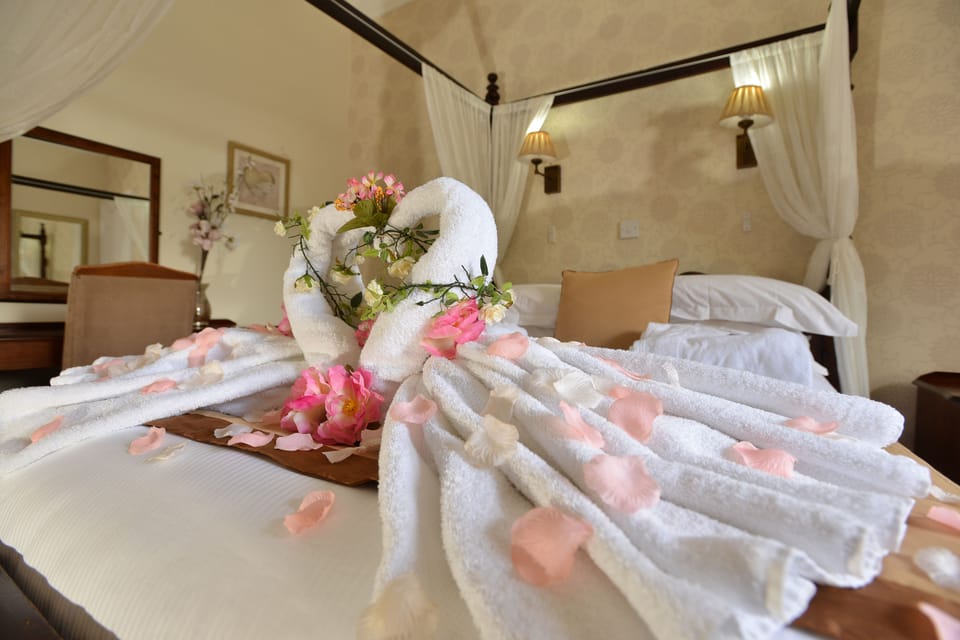 Individually decorated, individually furnished, desk, iron/ironing board