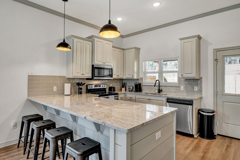 Fully stocked kitchen 