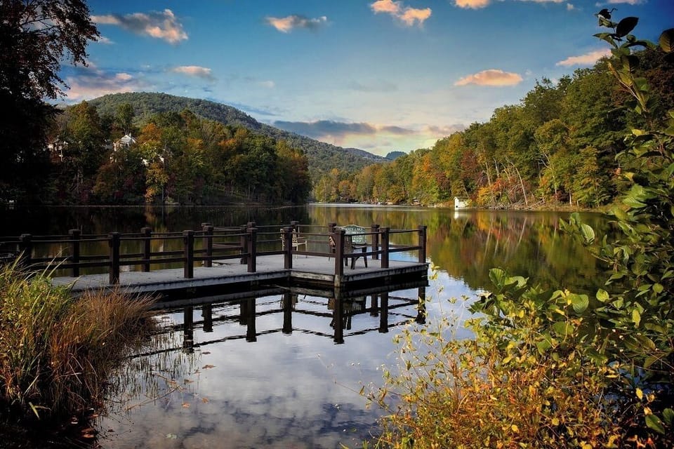 Bald Mountain Lake at Rumbling Bald.
