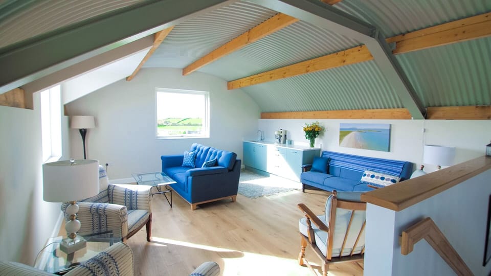 A modern mezzanine to sit back, relax and enjoy the views of Sligo Bay