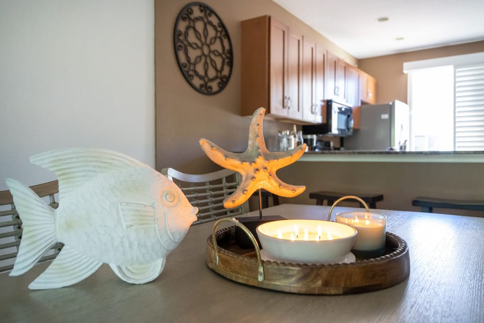 Warmth of the dining area.
