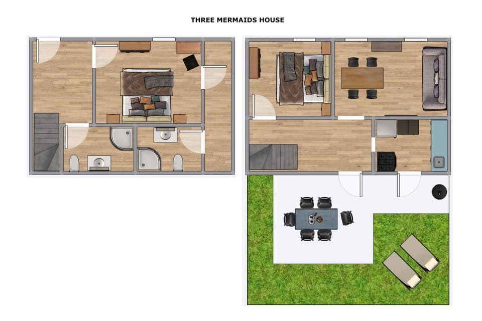 Three Mermaids House - floor plan