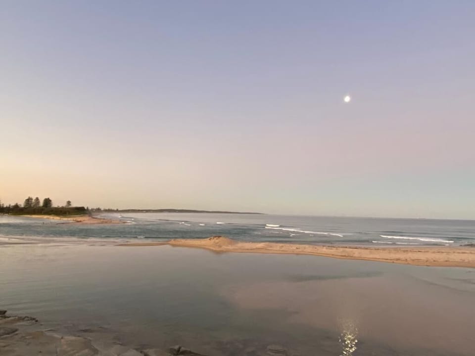 Where the lake meets the Pacific Ocean