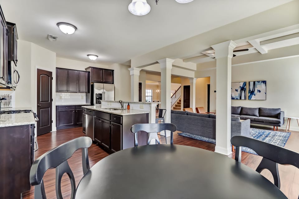 Breakfast nook and kitchen
