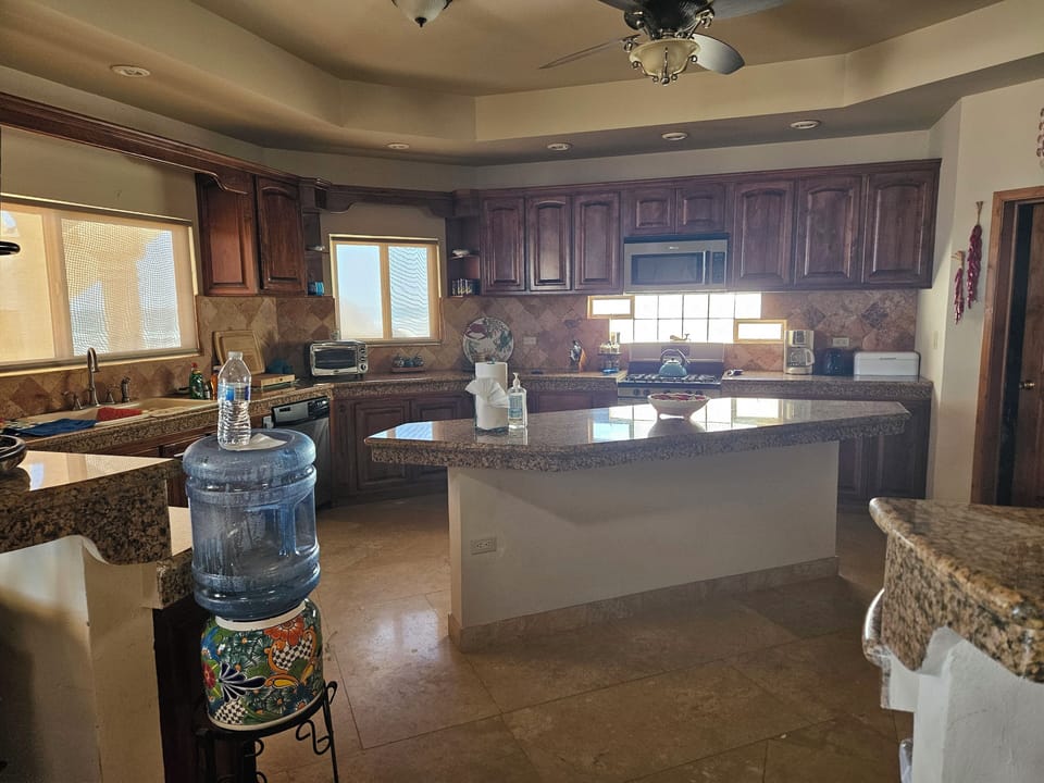 Eat in kitchen bar dining areas too.