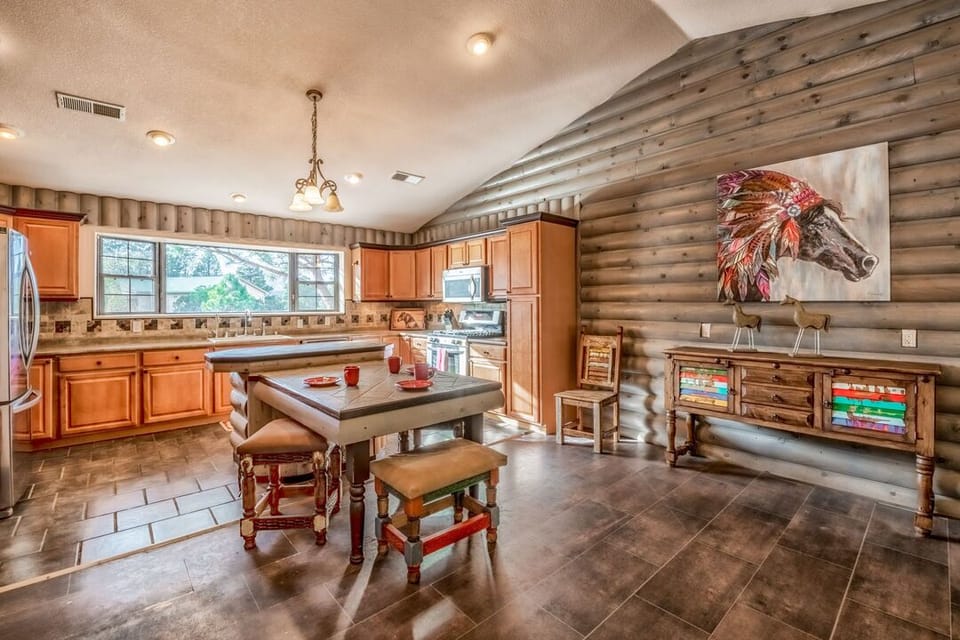 Unique kitchen with breakfast nook