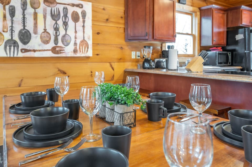 The table is set! All you have to do is serve those delicious meals
