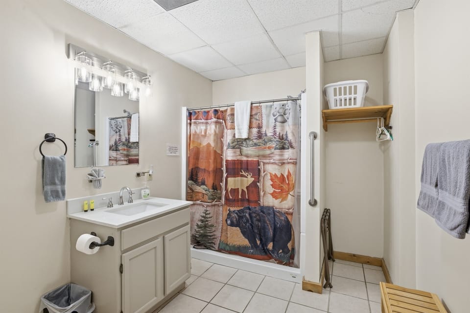 Full Bathroom #3 -Walk-in Shower with a seat