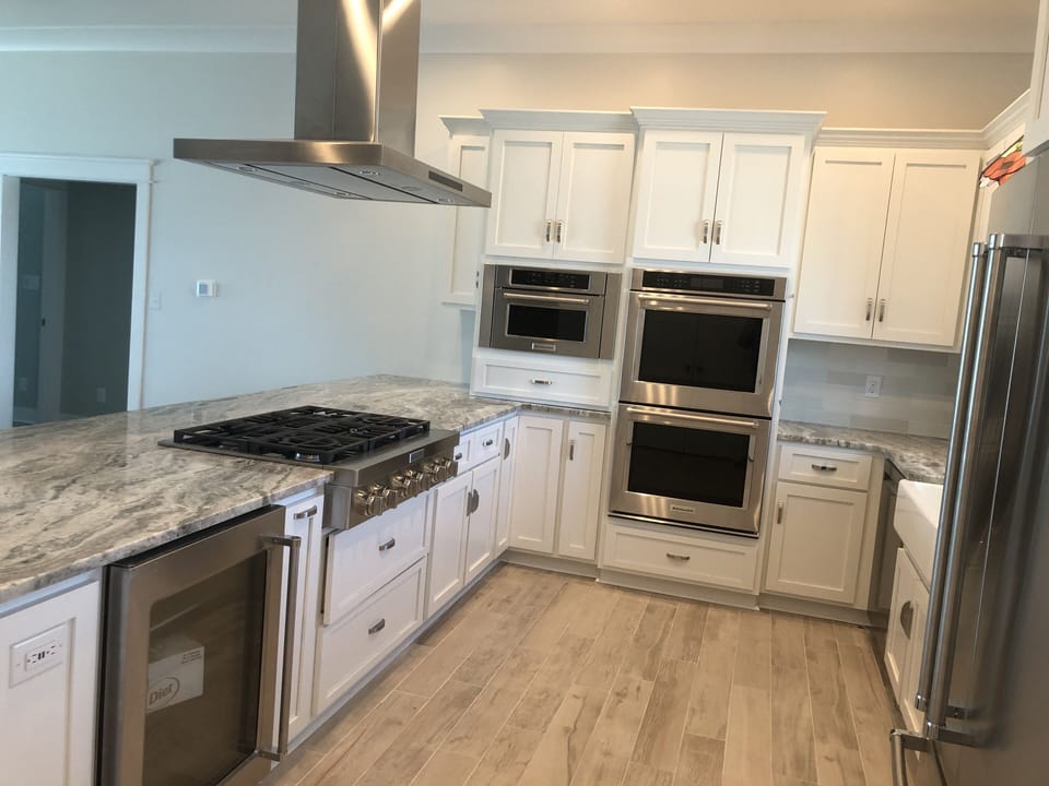 Large Kitchen area showing commercial appliances
