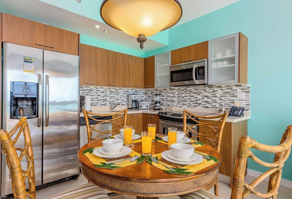 Dinig table and kitchen