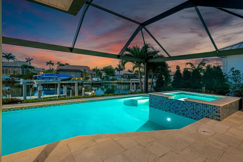 Multi colored pool lights