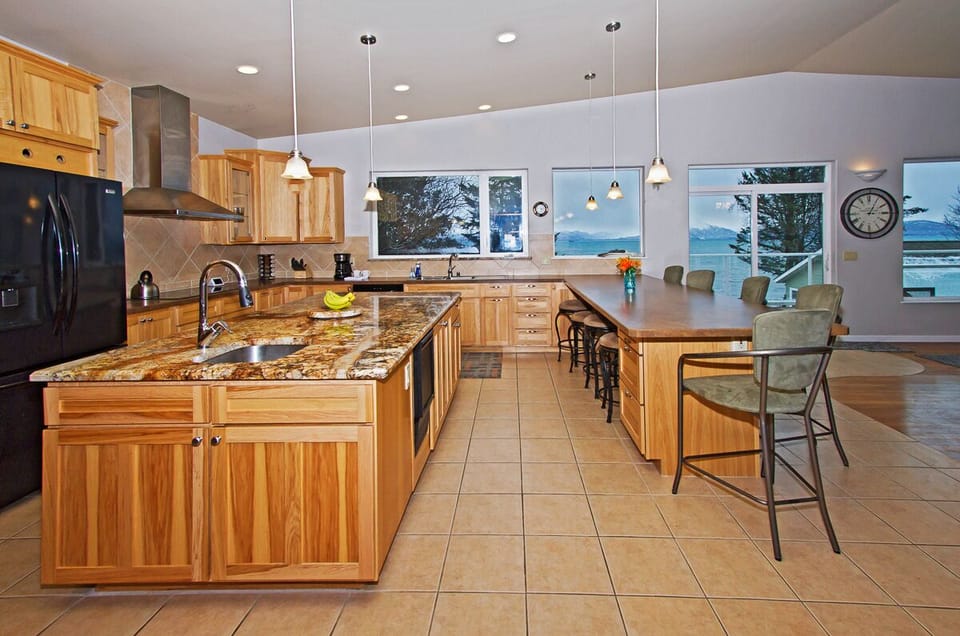 Kitchen facing the Bay