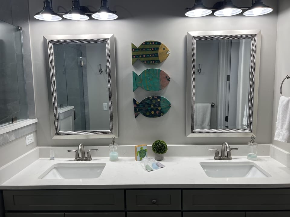 Master bathroom vanity