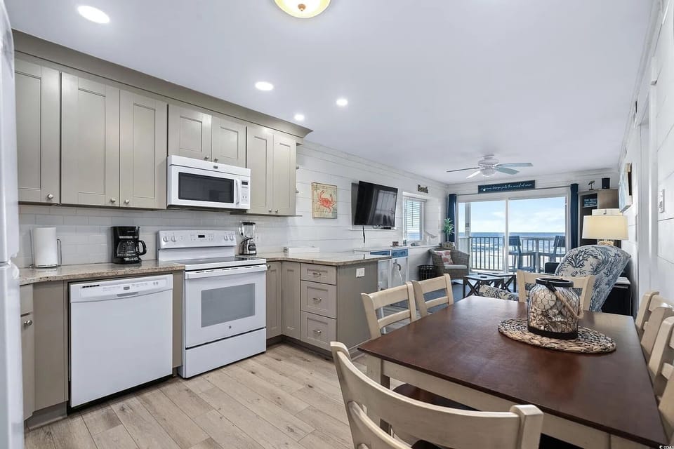 Kitchen will full size appliances including dishwasher and garbage disposal