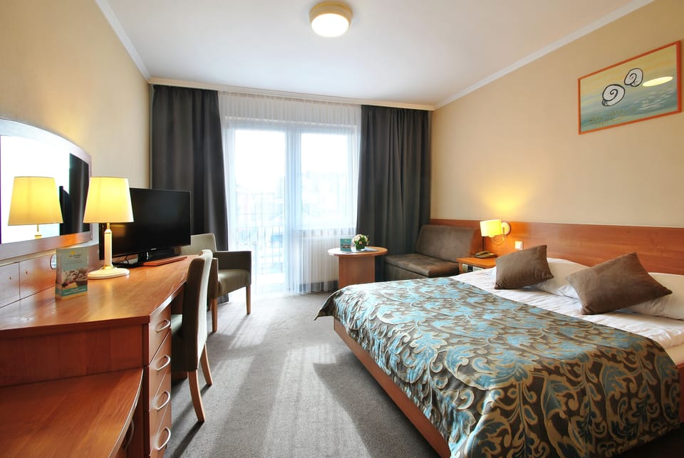 Double Room | Desk, blackout drapes, cribs/infant beds, rollaway beds