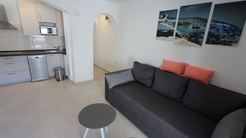 Kitchen and living room