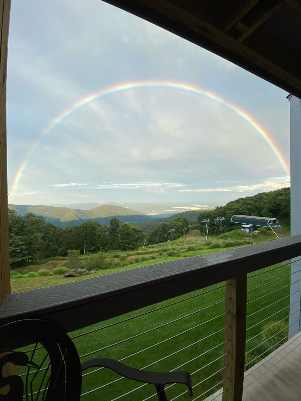 🌈  rainbow from the patio 