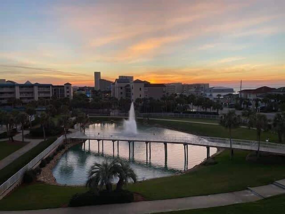 Resort view from balcony