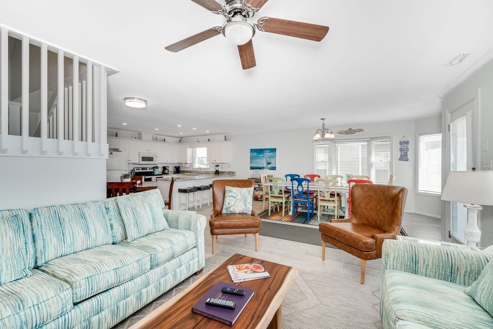 This open concept allows family and friends to gather together