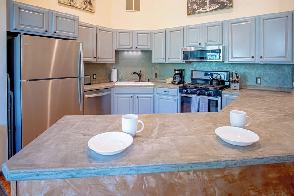 Modern Kitchen with Concrete Countertops